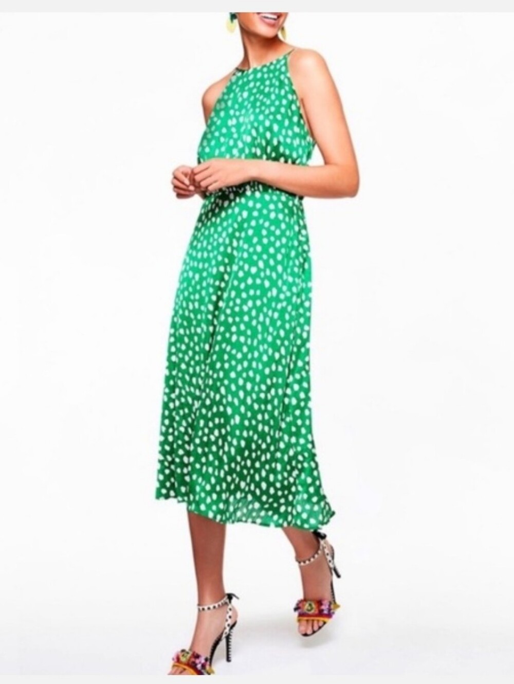 Polka Dot Midi Dress